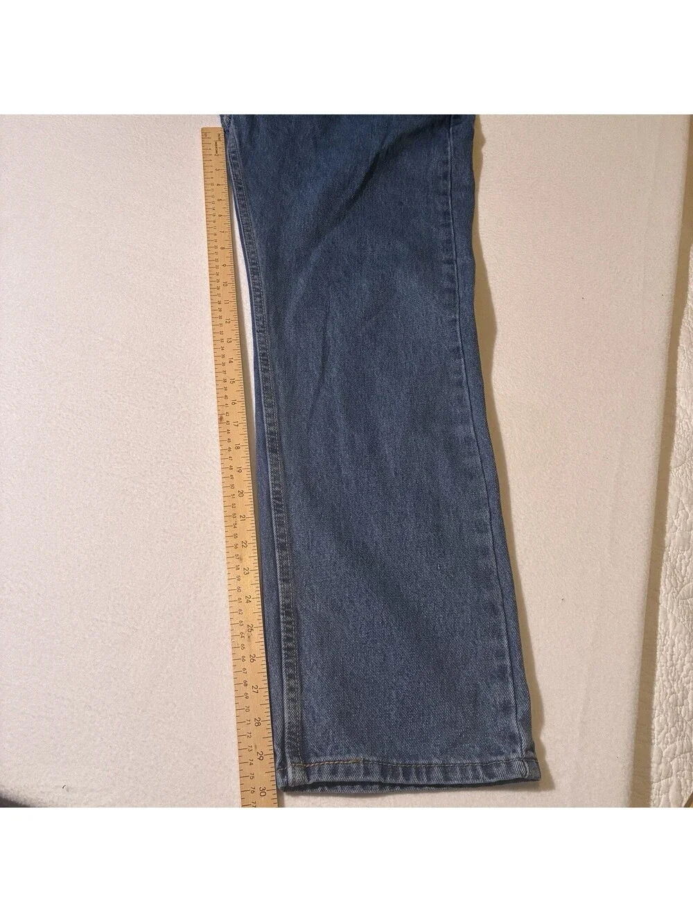 Levi's Original 505 Regular Fit Straight Leg Men's Blue Jeans 38 x 30 Blue Denim